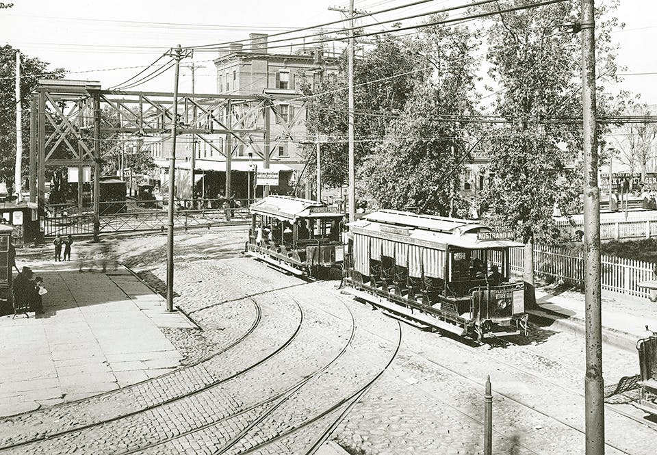 Spårvagnar på Swedish Broadway Spårvagnar på Swedish Broadway